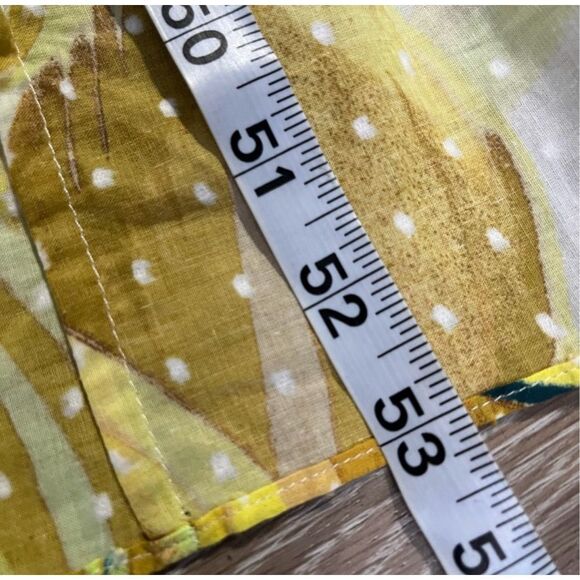 NWOT FARM Rio Azalea Forest Sleeveless Tropical Green Yellow Wrap Midi Dress XS - Picture 10 of 10
